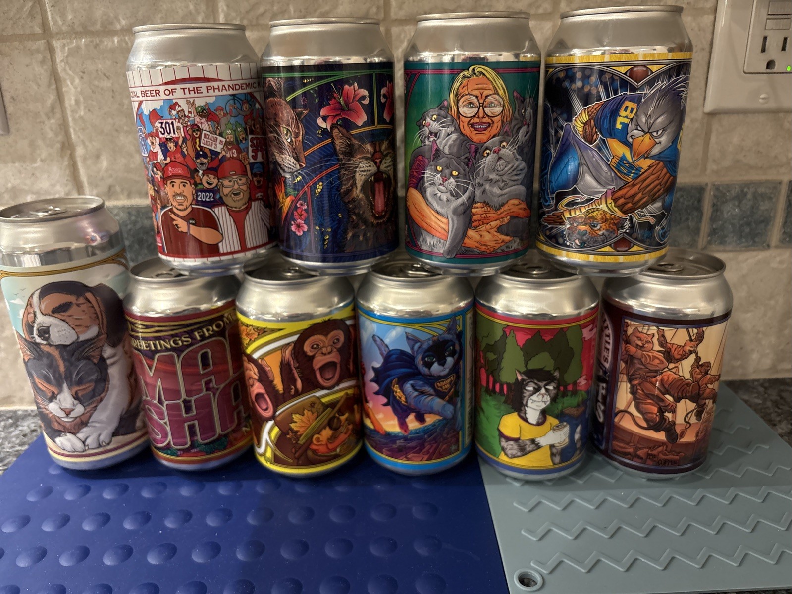 Lot Of 10 Different Dr. Brewlittle Empty New Jersey Craft Beer Cans