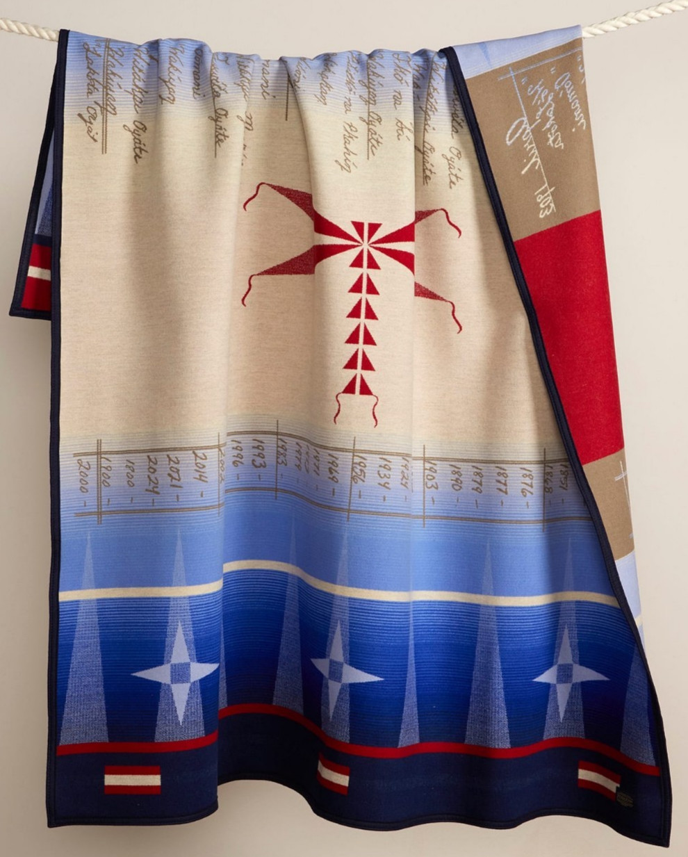 NEW Pendleton Journey Lakota American Indian College Fund Wool Blanket Dragonfly