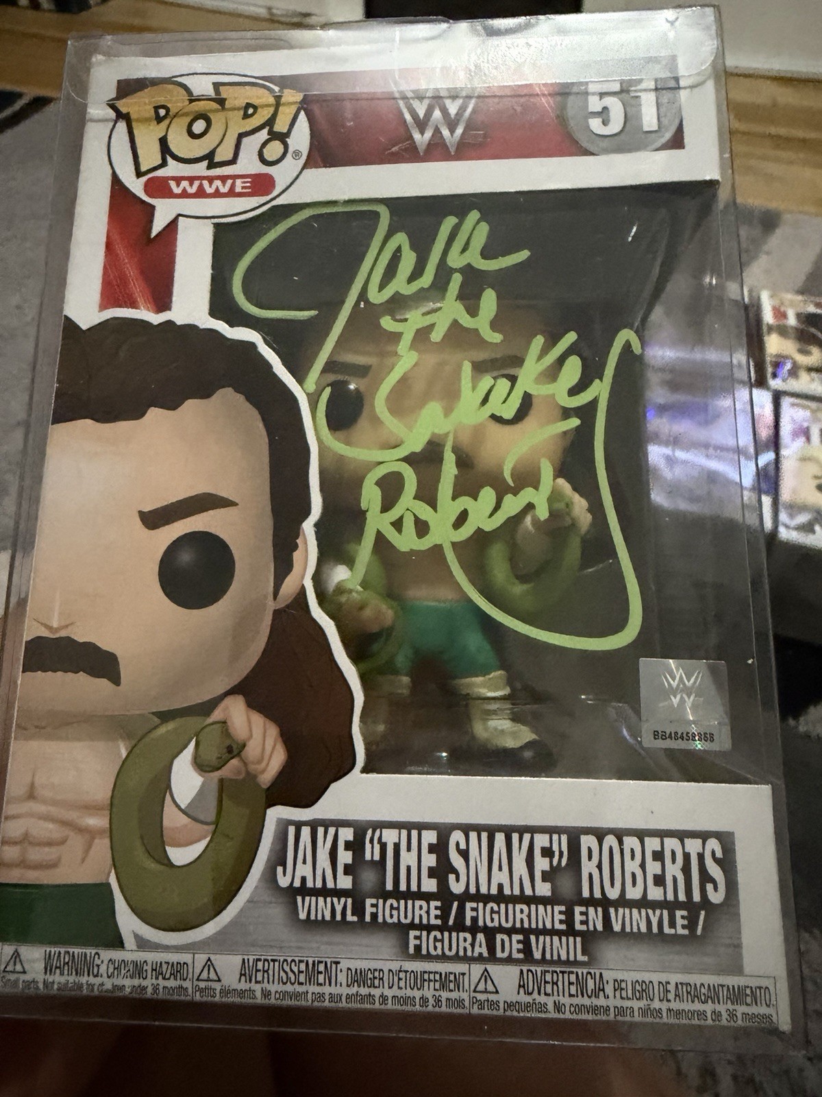 Jake “The Snake” Roberts Signed Funko Pop