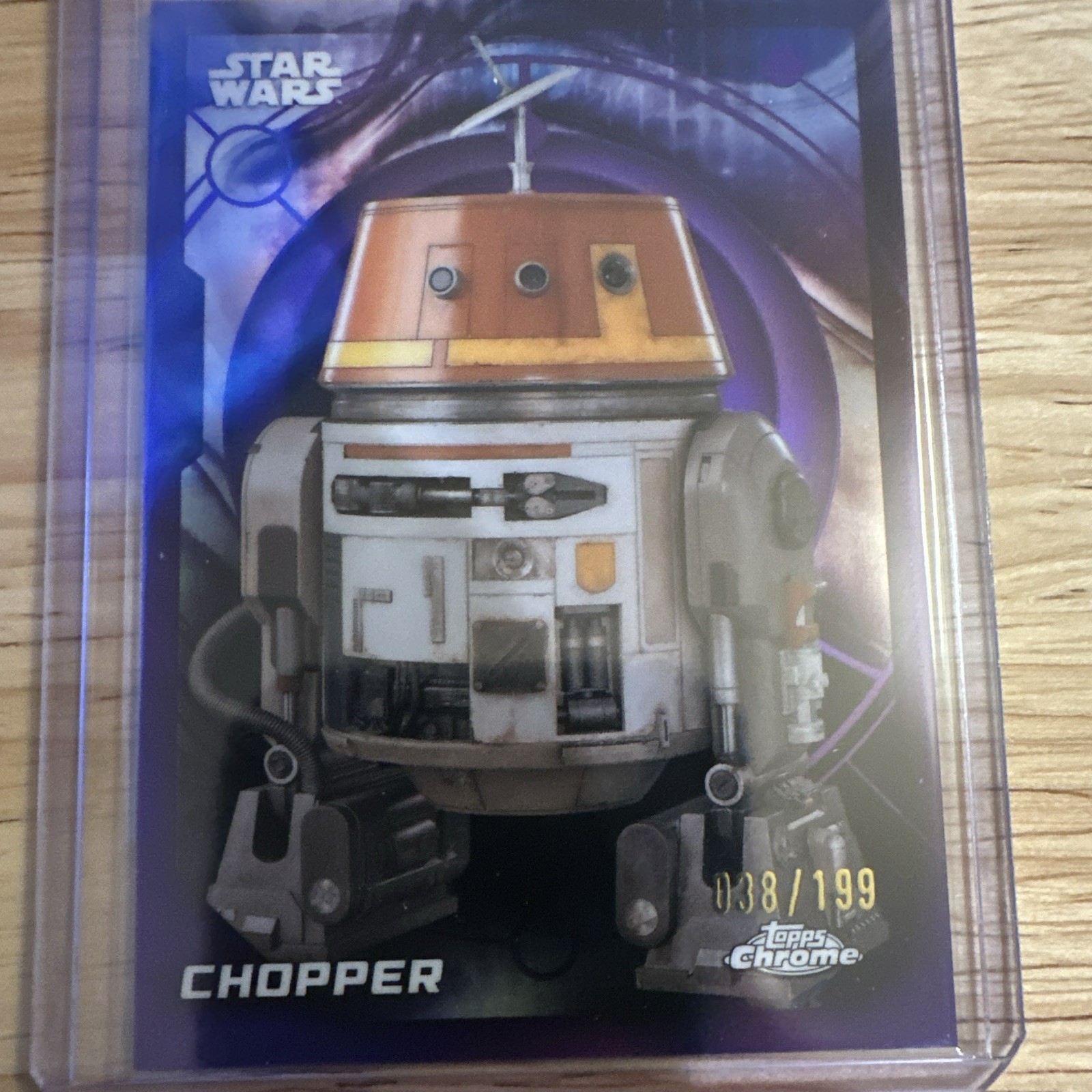 Topps 2024 Star Wars Chrome Ahsoka Chopper Card #3 Serial Numbered /199