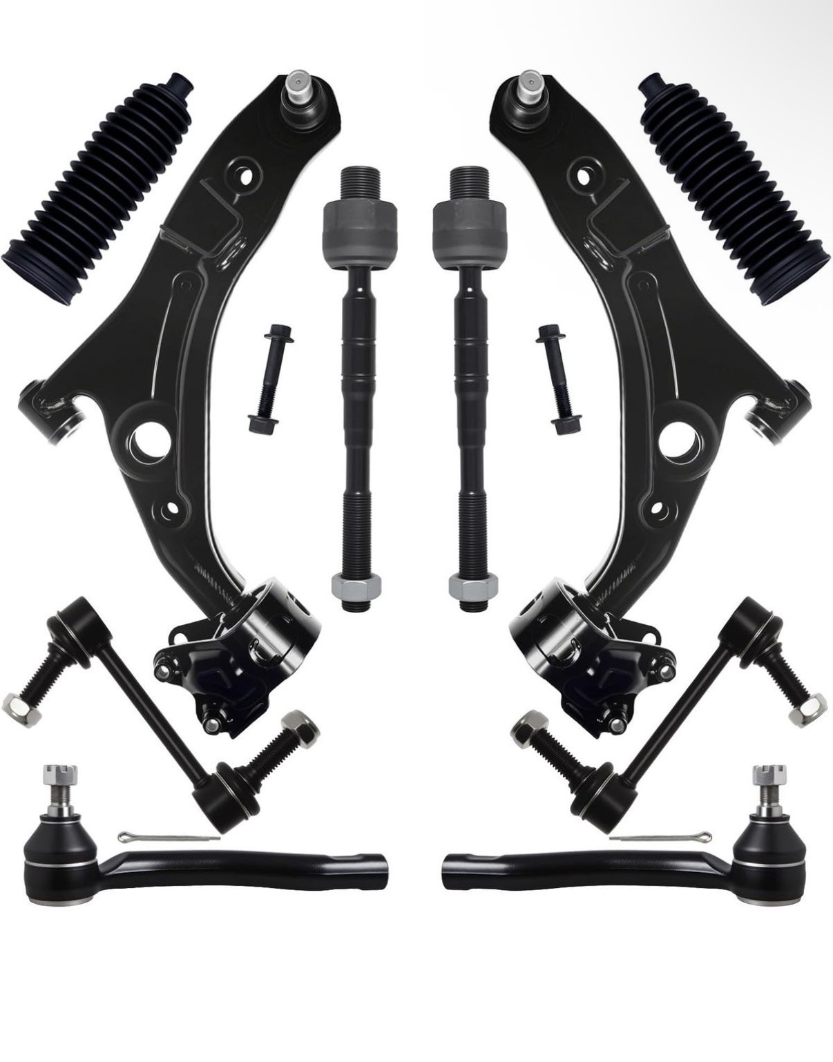 AUQDD 10Pc Front End Suspension Kit Fit For 2007-2014 Fo-rd Edge, 2007-2015 L...