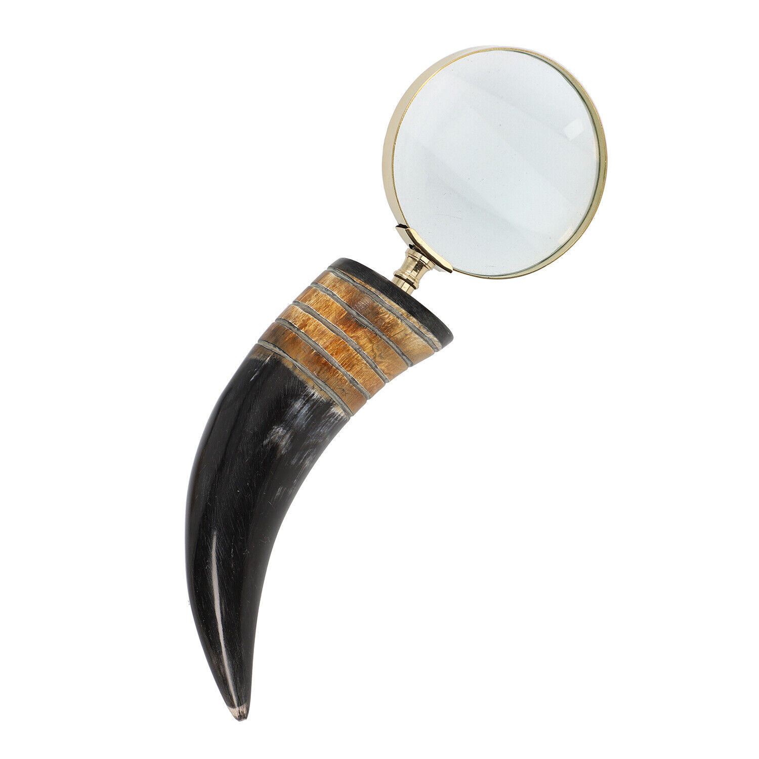 Handcrafted Magnifying Glass with Buffalo Horn Handle Jewelry for Women Gifts