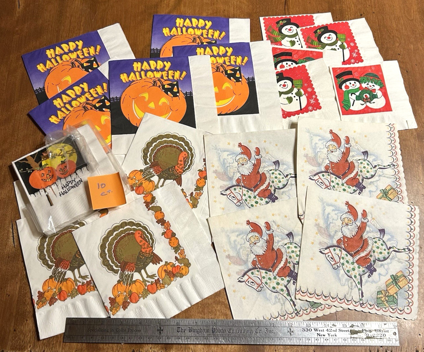 Paper Napkin Lot 25+ Vintage Different Themes All Different 1960\' to 1980\'s