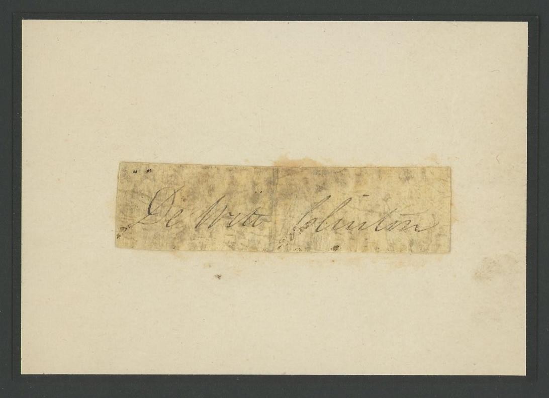 DeWITT CLINTON (1769-1828) autograph cut | Governor - New York signed