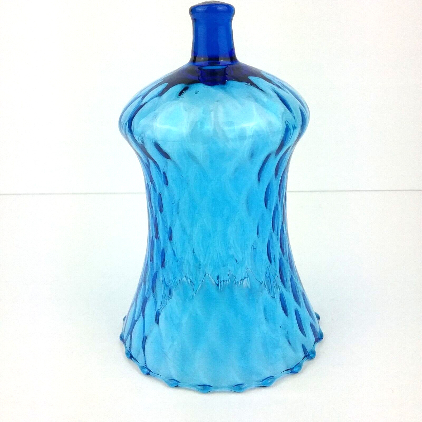 Vintage Cobalt Blue Glass Honeycomb Home Interior Votive Cup