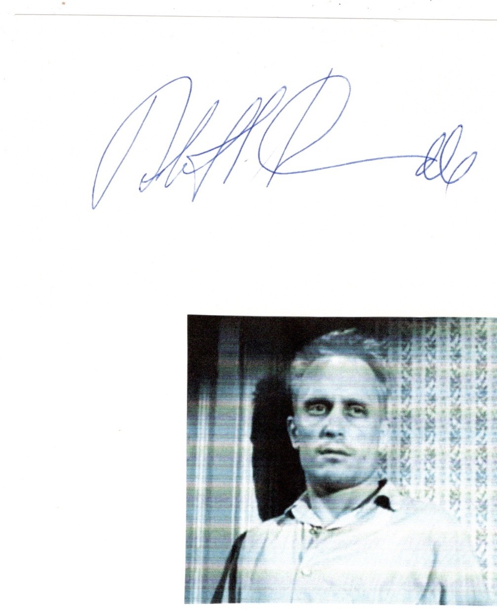 Robert Duvall signed card