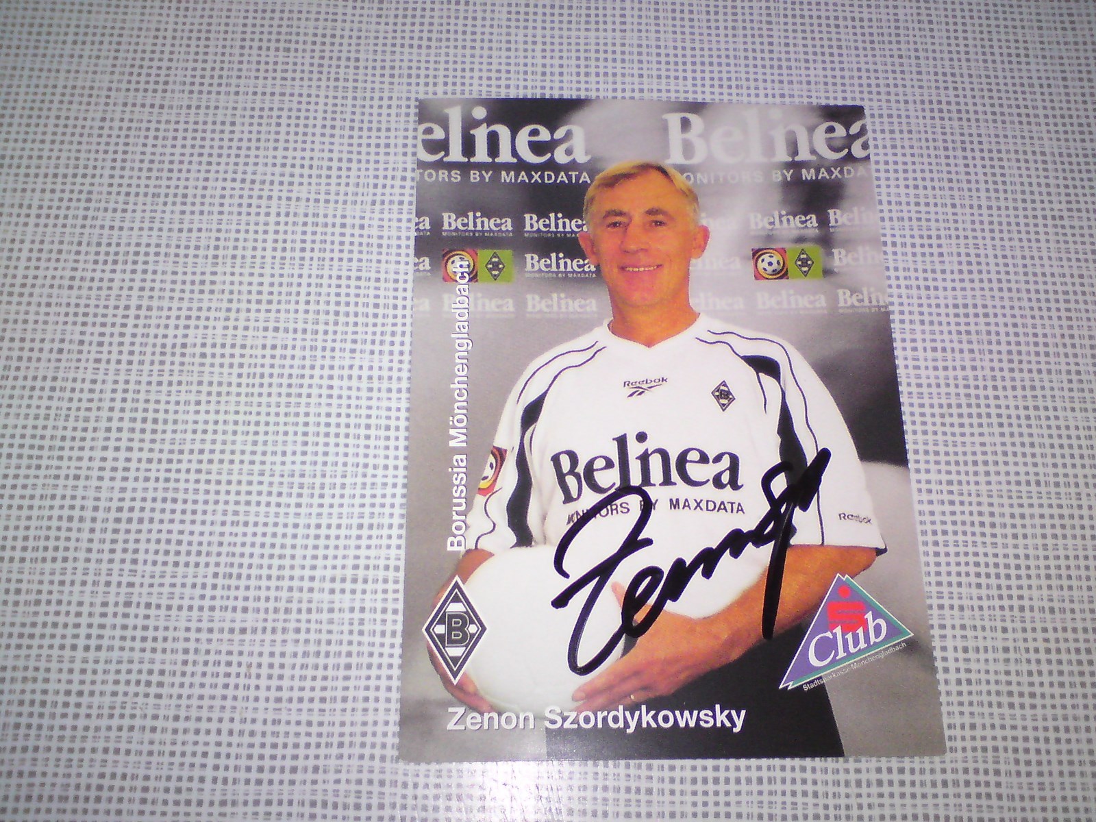 Gladbach Zenon Szordykowsky 1999-2000 Autograph Card