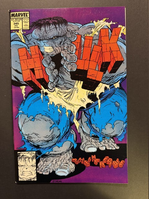 Incredible Hulk #345 1988 KEY Nick Fury App Todd McFarlane Cover VF+ 8.5