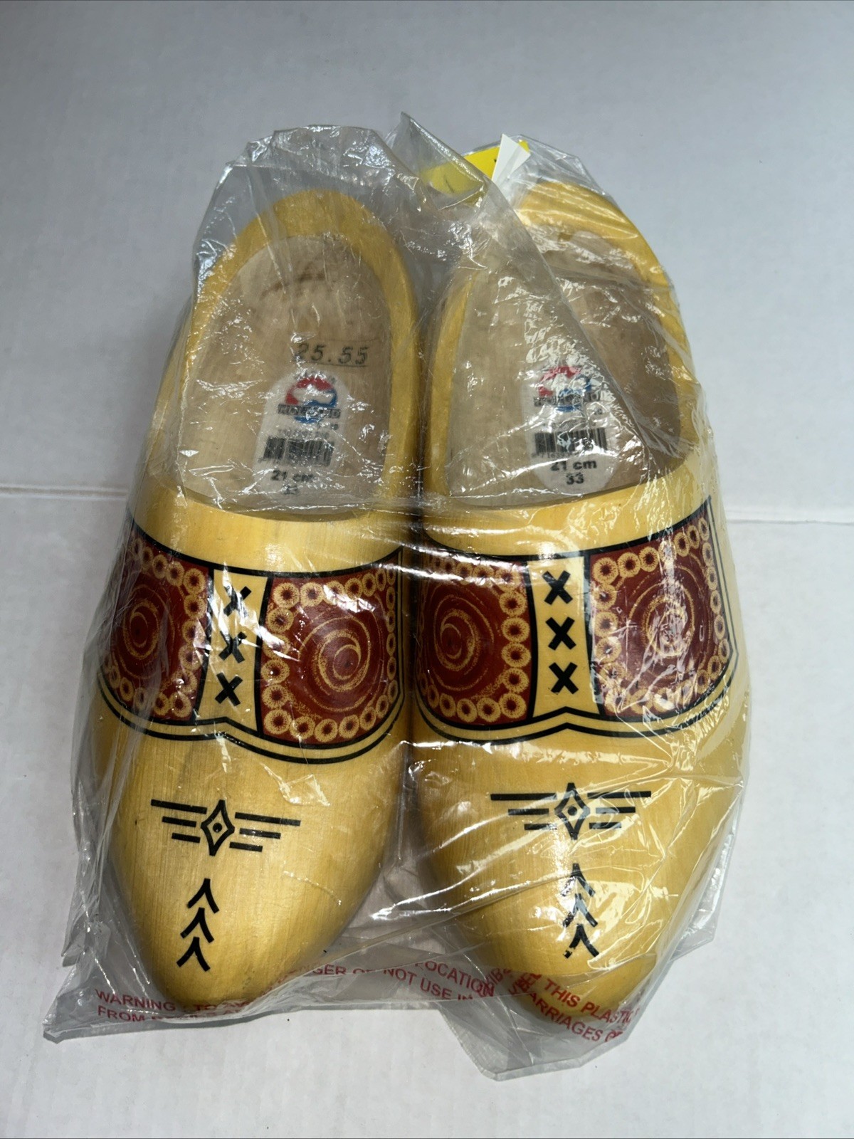 NEW Dutch Wooden Clogs Authentic WETT VV GED Holland,  Carved