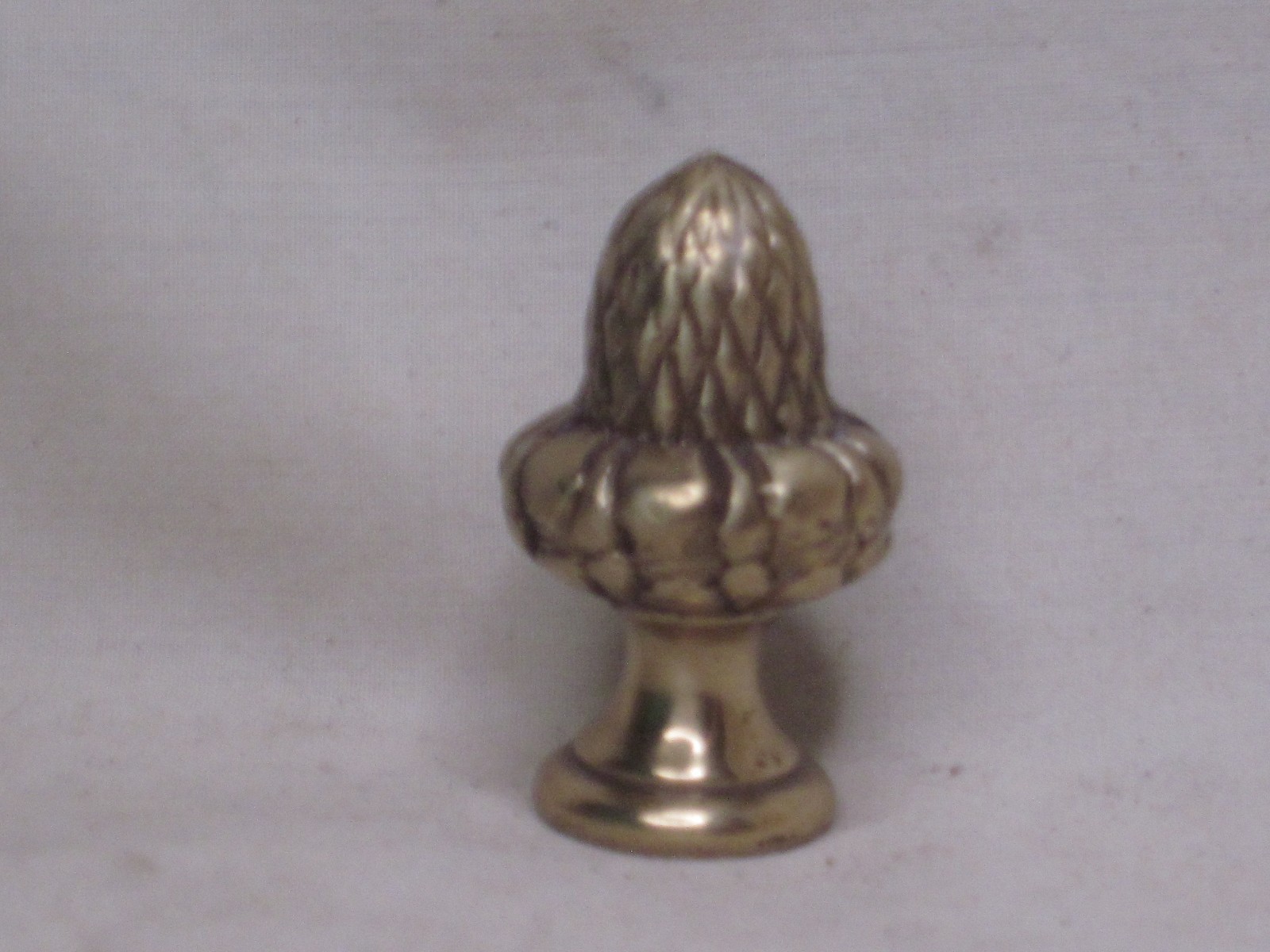 vintage brass lamp finial nice detailed acorn nut light topper accent