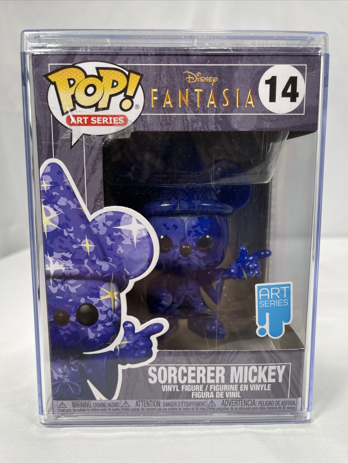 Funko Pop Disney Fantasia #14 Sorcerer Mickey Art Series Figure Stackable Case