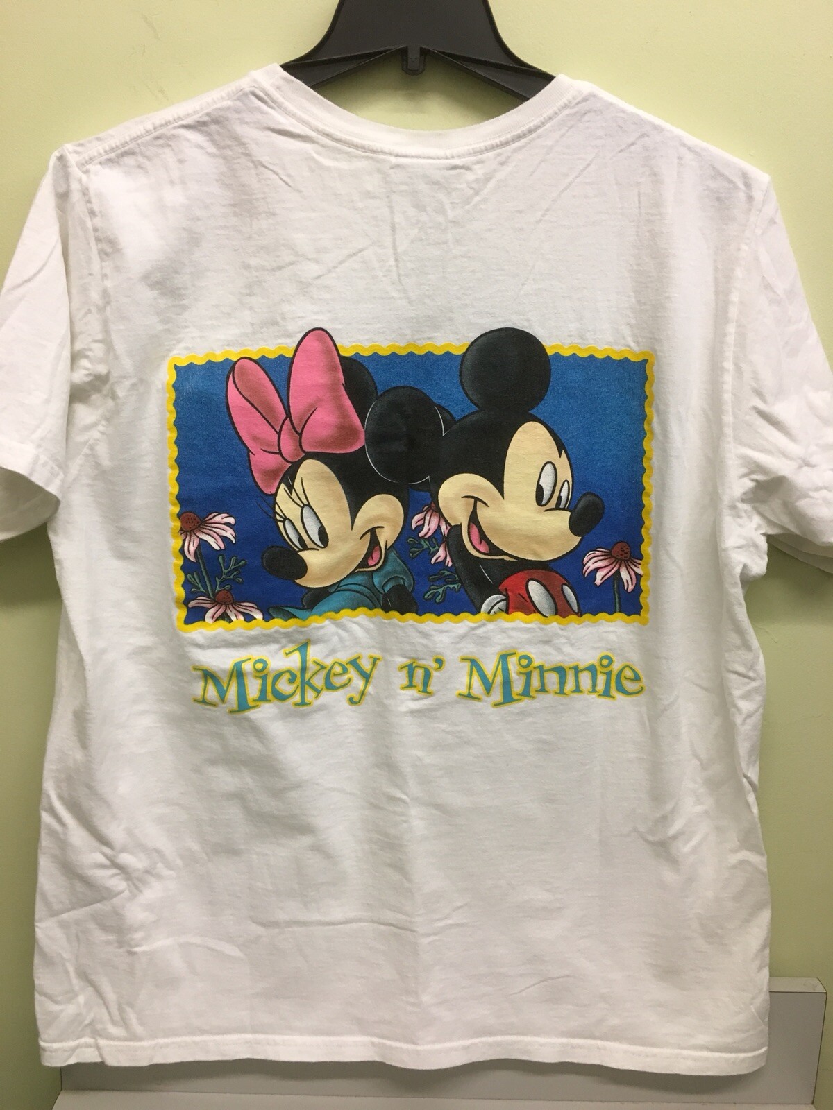 Vintage XL Mickey & Minnie Mouse Unlimited Back & Front print Shirt Womens 16W