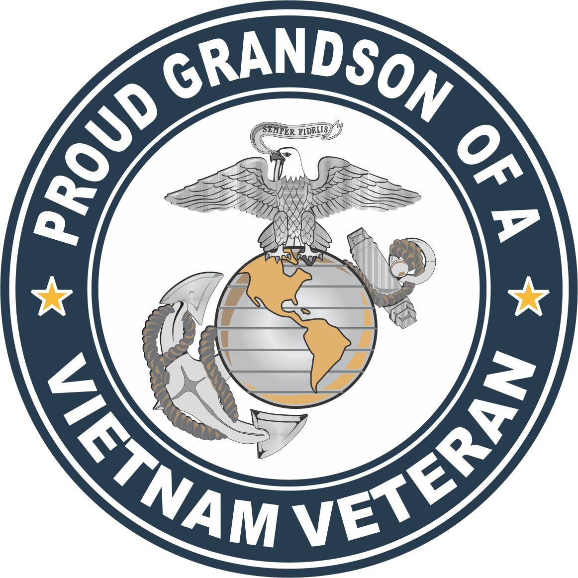 Proud Grandson of a US Marine Vietnam Veteran 3.8\