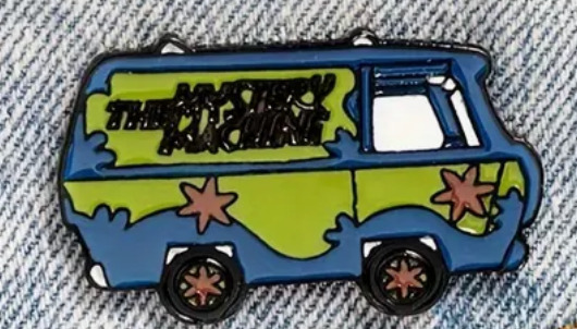Scooby Doo Mystery Machine pin  - enamel metal brooch cartoon - 