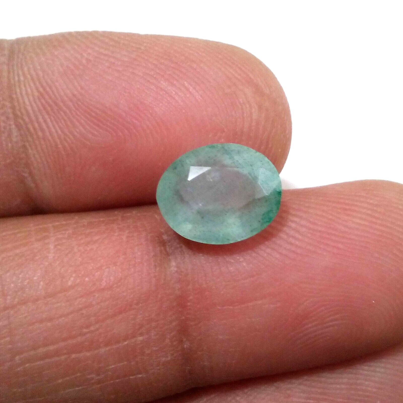 Beautiful Colombian Emerald Oval Shape 3.50 Crt Top Green Faceted Loose Gemstone