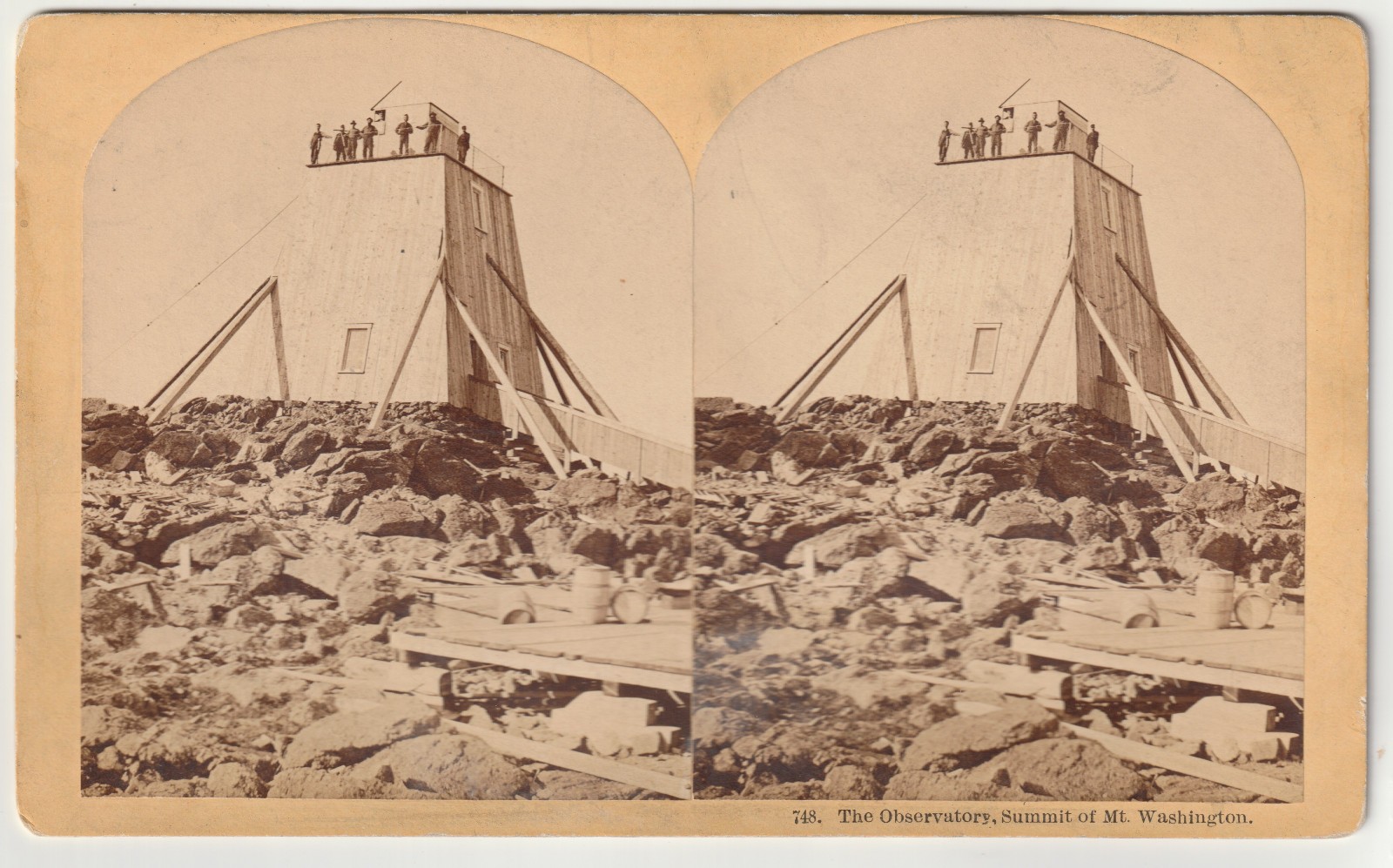 SCARCE VARIANT #748 - THE OBSERVATORY - MT WASHINGTON - WHITE MOUNTAINS - NH