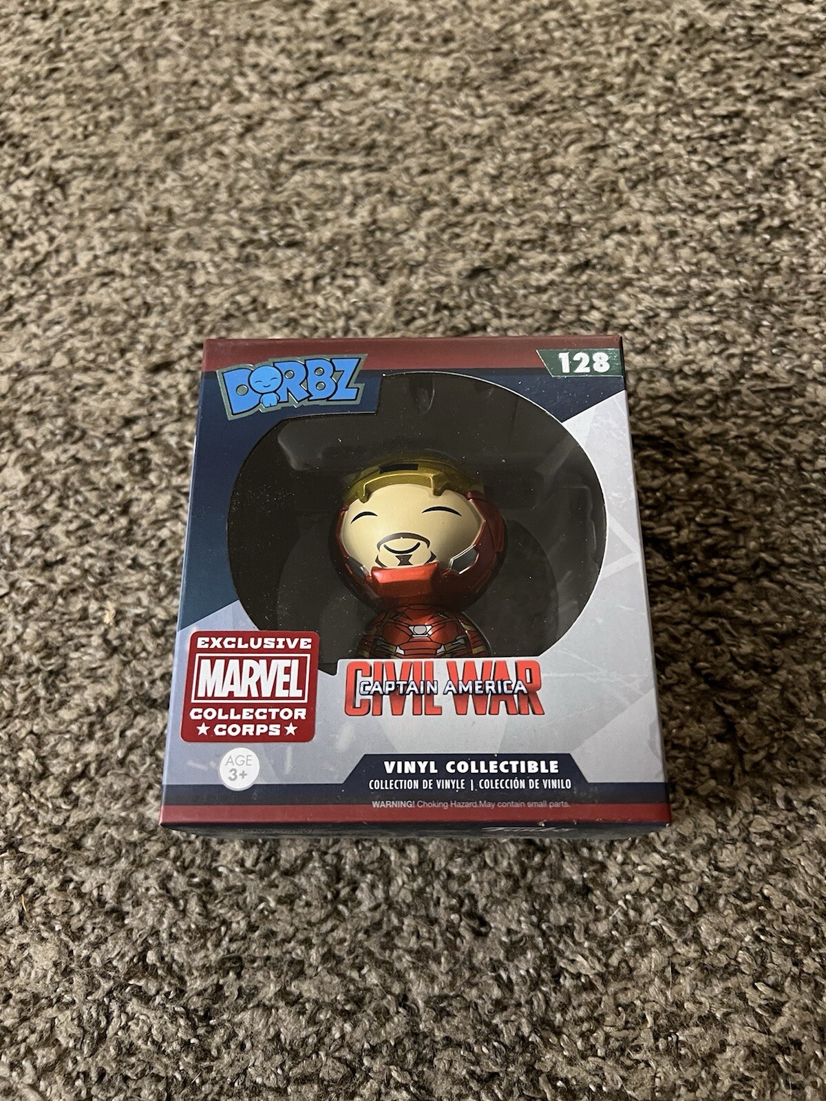 Funko Dorbz Marvel Civil War Iron Man Unmasked #128 Collector Corps Exclusive Funko Dorbz Marvel Civil War Iron Man Unmasked #128 Collector Corps Exclusive