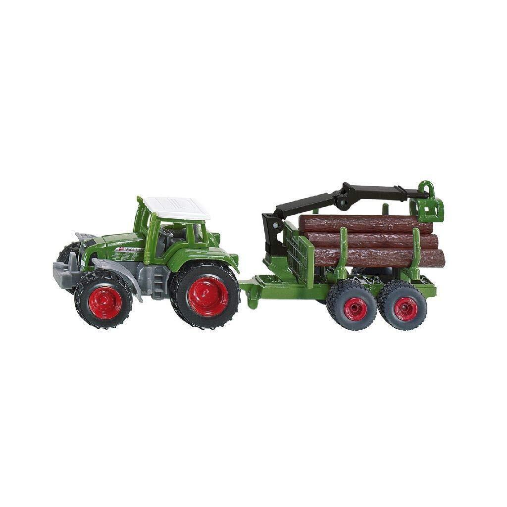 BorneLund SIKU Fendt Tractor with Wood Transport Trailer SK1645
