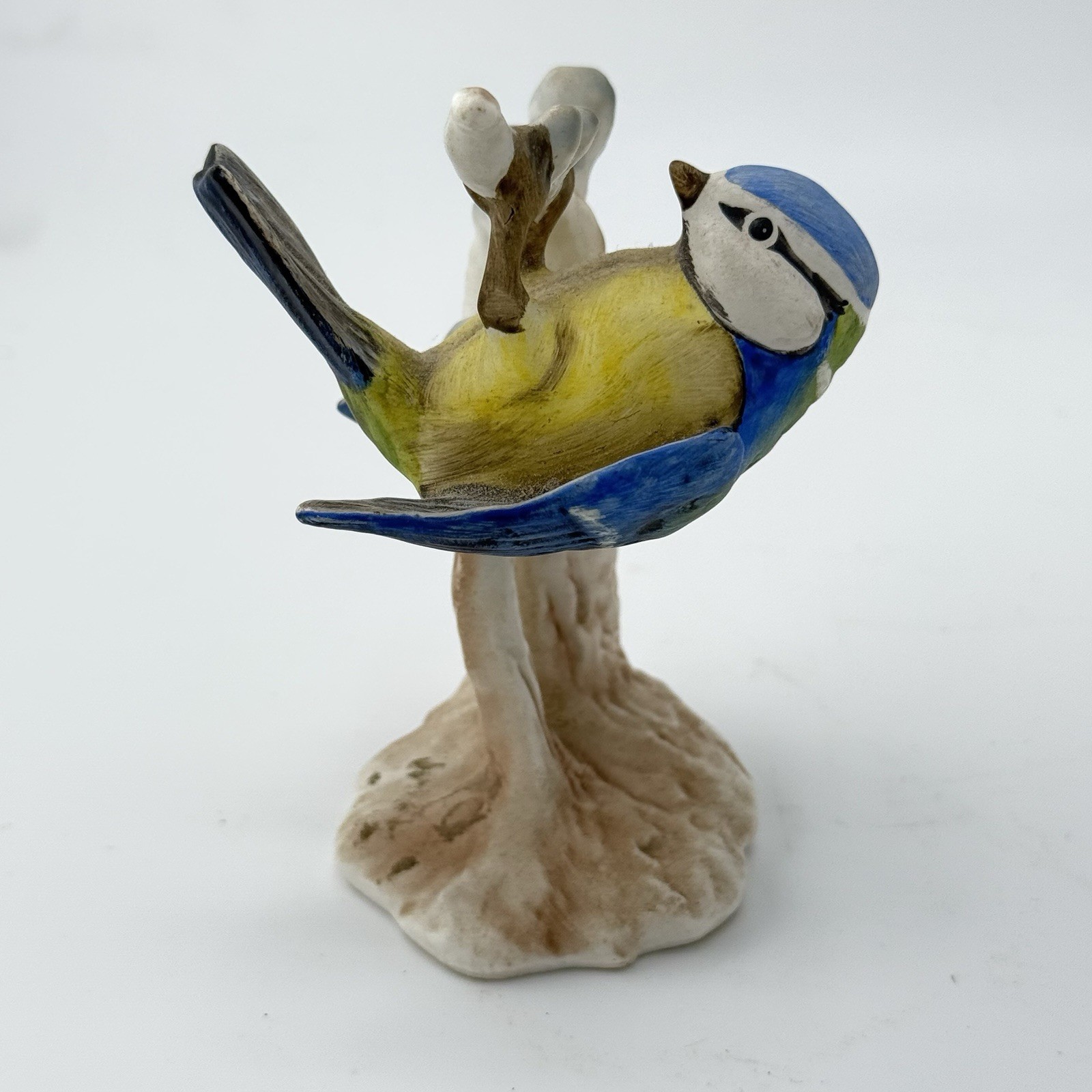 GOEBEL Hand Painted Blue Titmouse Bird Figurine West Germany
