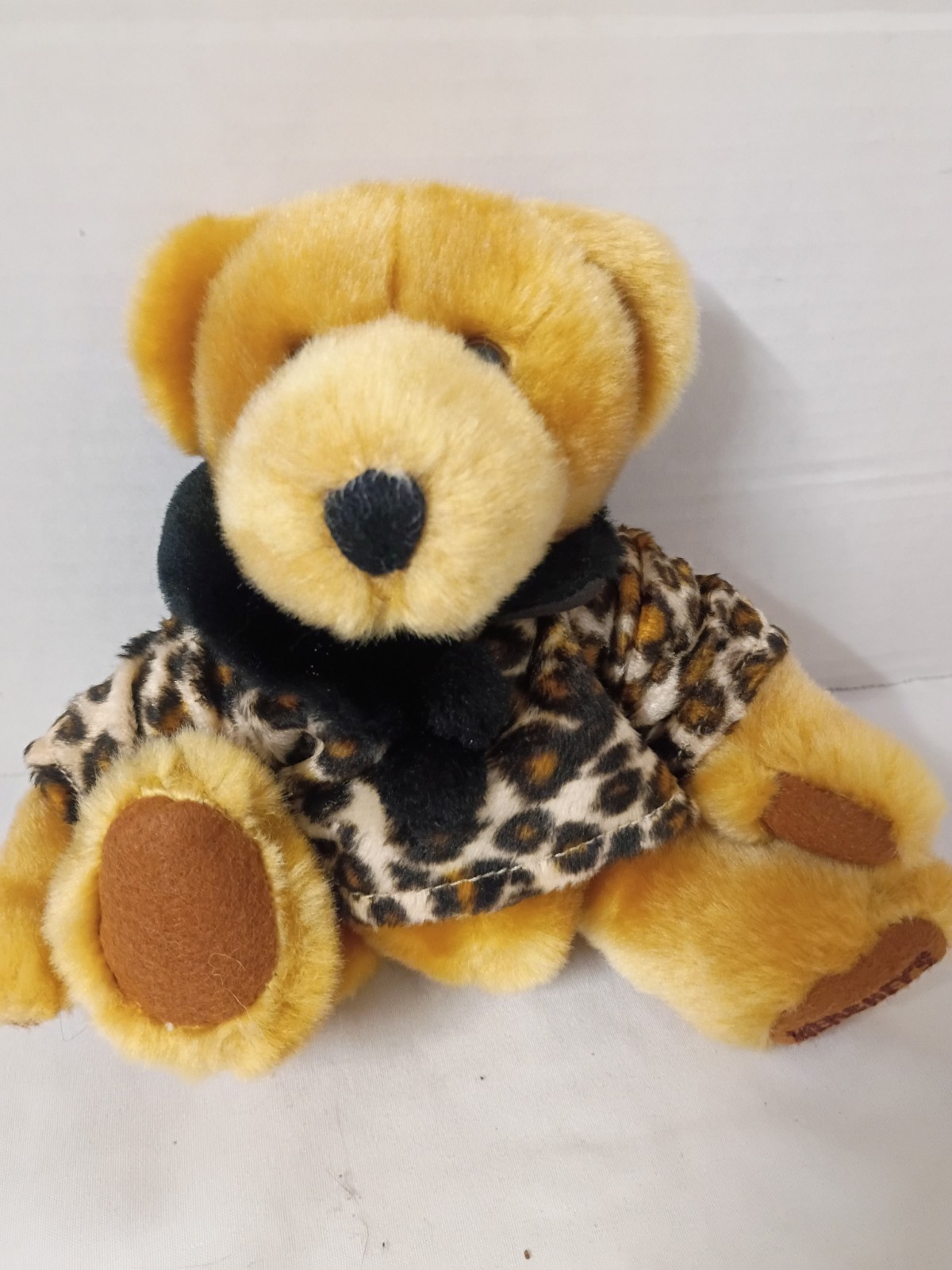 Vintage Hershey's Chocolate Bear Plush Cheetah Animal Print Advertisement