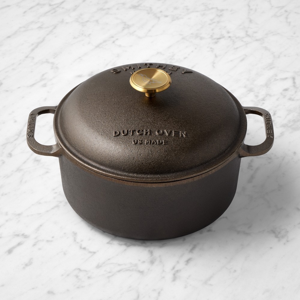 Smithey Seasoned Cast Iron Dutch Oven