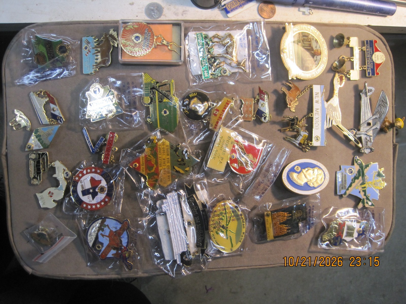 Lot of 26 Vintage Lions Club Pins