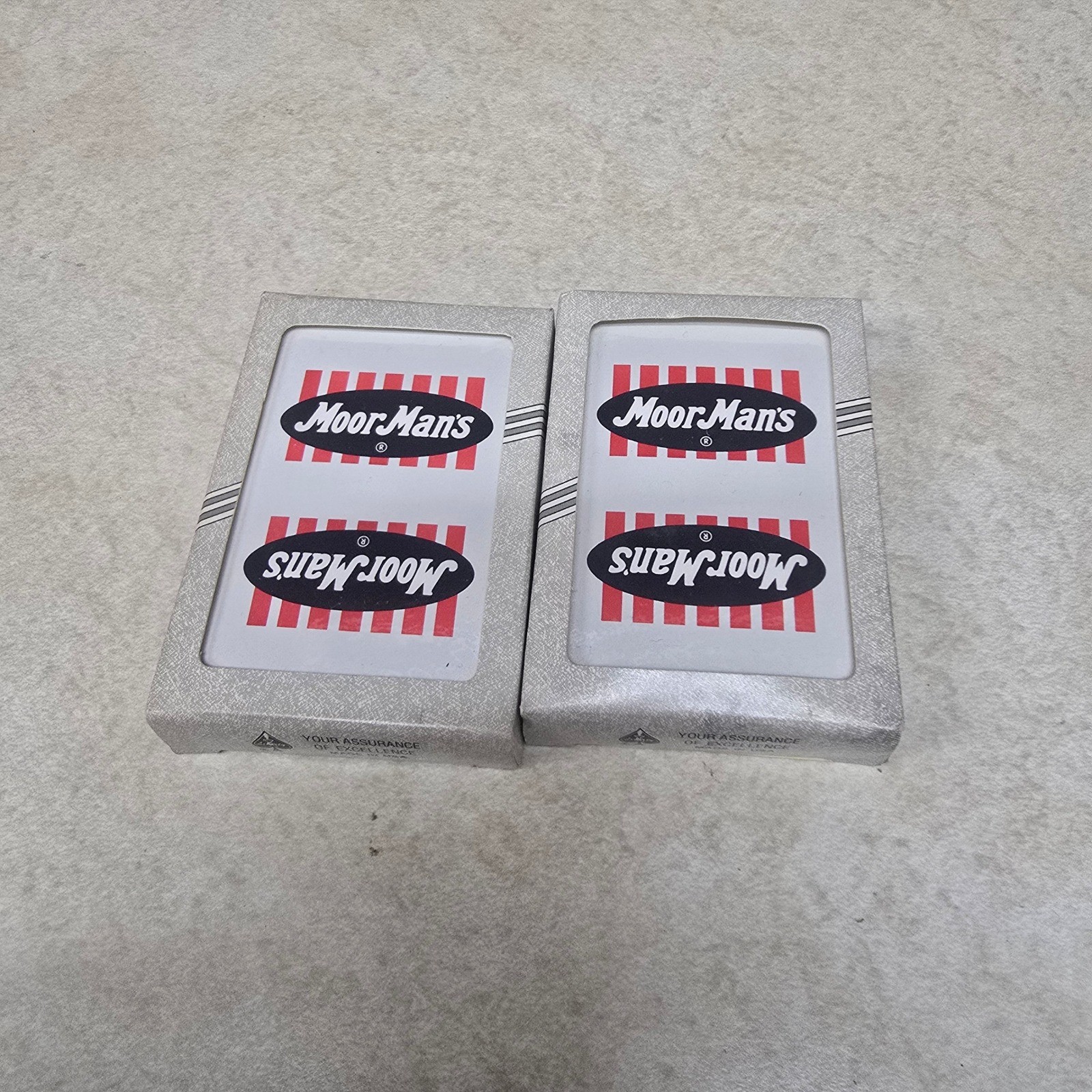 Vintage MoorMan's Advertising Playing Cards 2 Decks Liberty Poker Made in USA Vintage MoorMan's Advertising Playing Cards 2 Decks Liberty Poker Made in USA