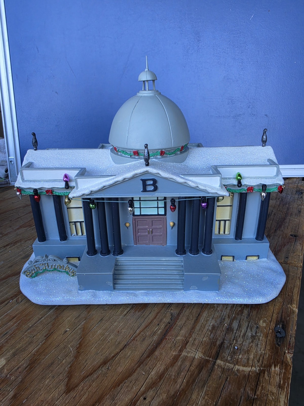 Hawthorne Christmas Village Simpsons Mr Burns Mansion Mint In Box Unused COA