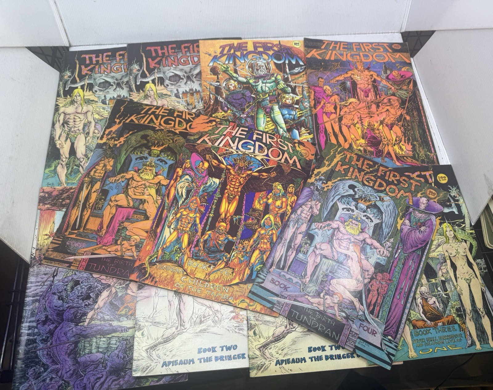 Large Lot  11 THE FIRST KINGDOM  JACK KATZ ORIGINAL Comic books 1970s