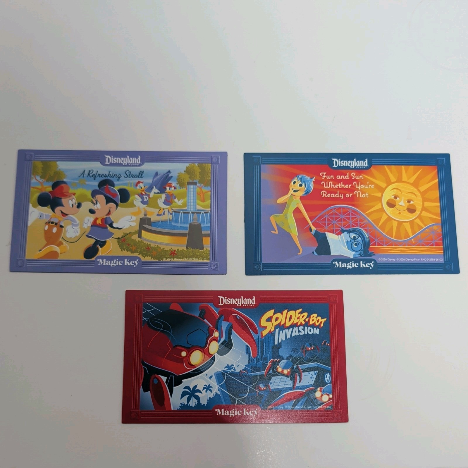 2026 Disneyland Magic Key Magnet Set California Adventure 25th Anniversary