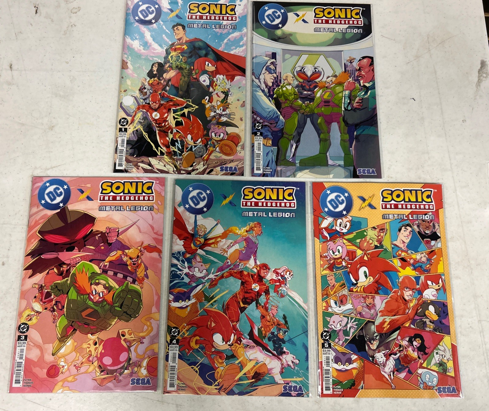 DC x Sonic the Hedgehog: The Metal Legion #1-5 Complete Series 2026 Main Cover A