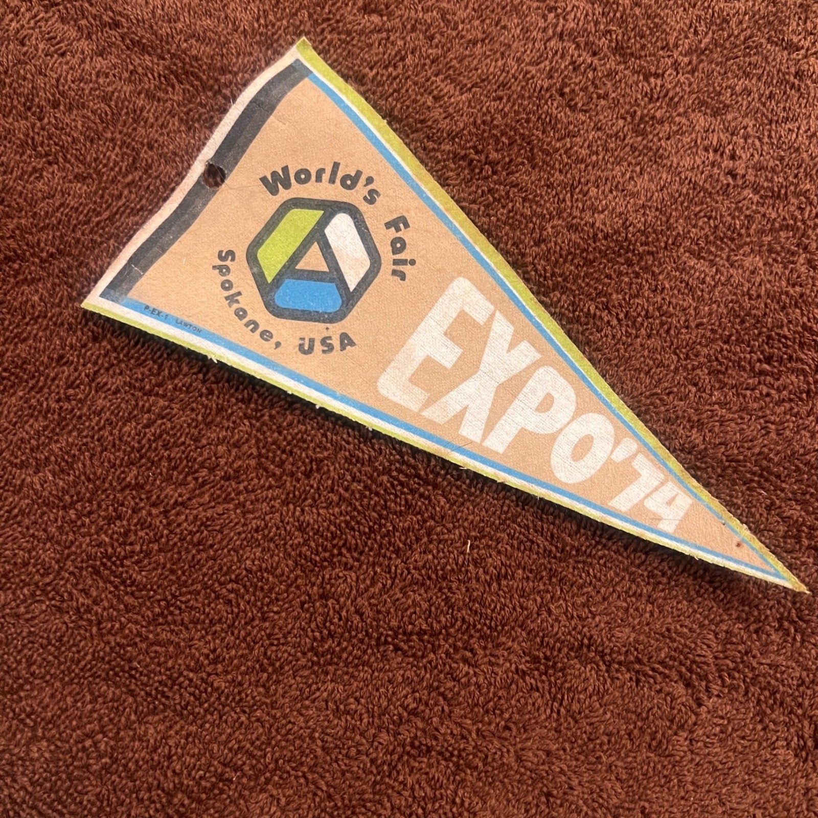 Vintage Expo 74 Worlds Fair Spokane USA Mini Pennant Souvenir 1974