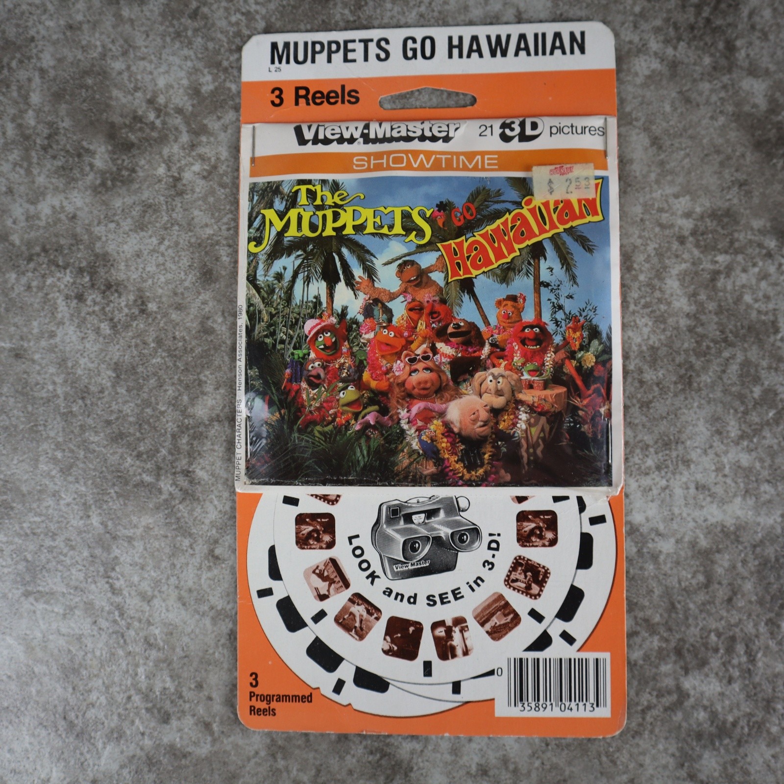View-Master The Muppets Go Hawaiian 3 Reels Set Rare