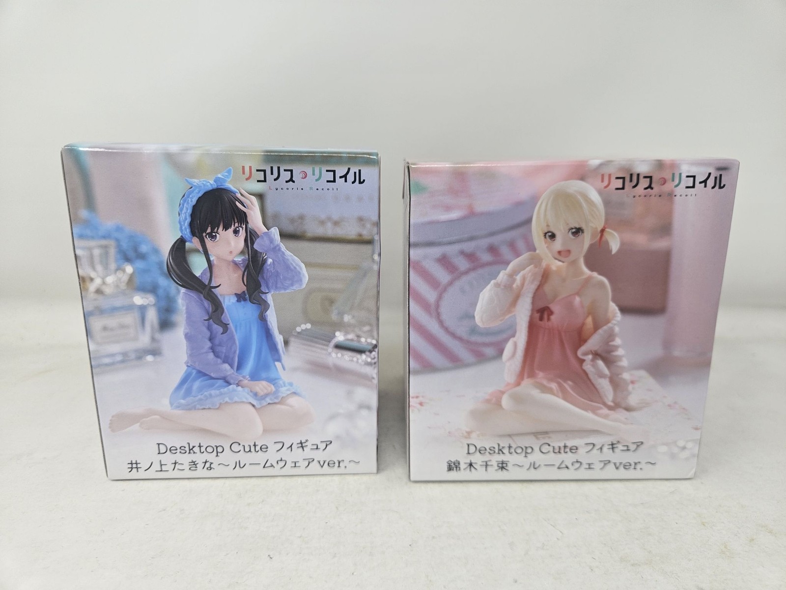 TAITO Lycoris Recoil Desktop Cute Takina & Chisato Figure New Boxed US Seller