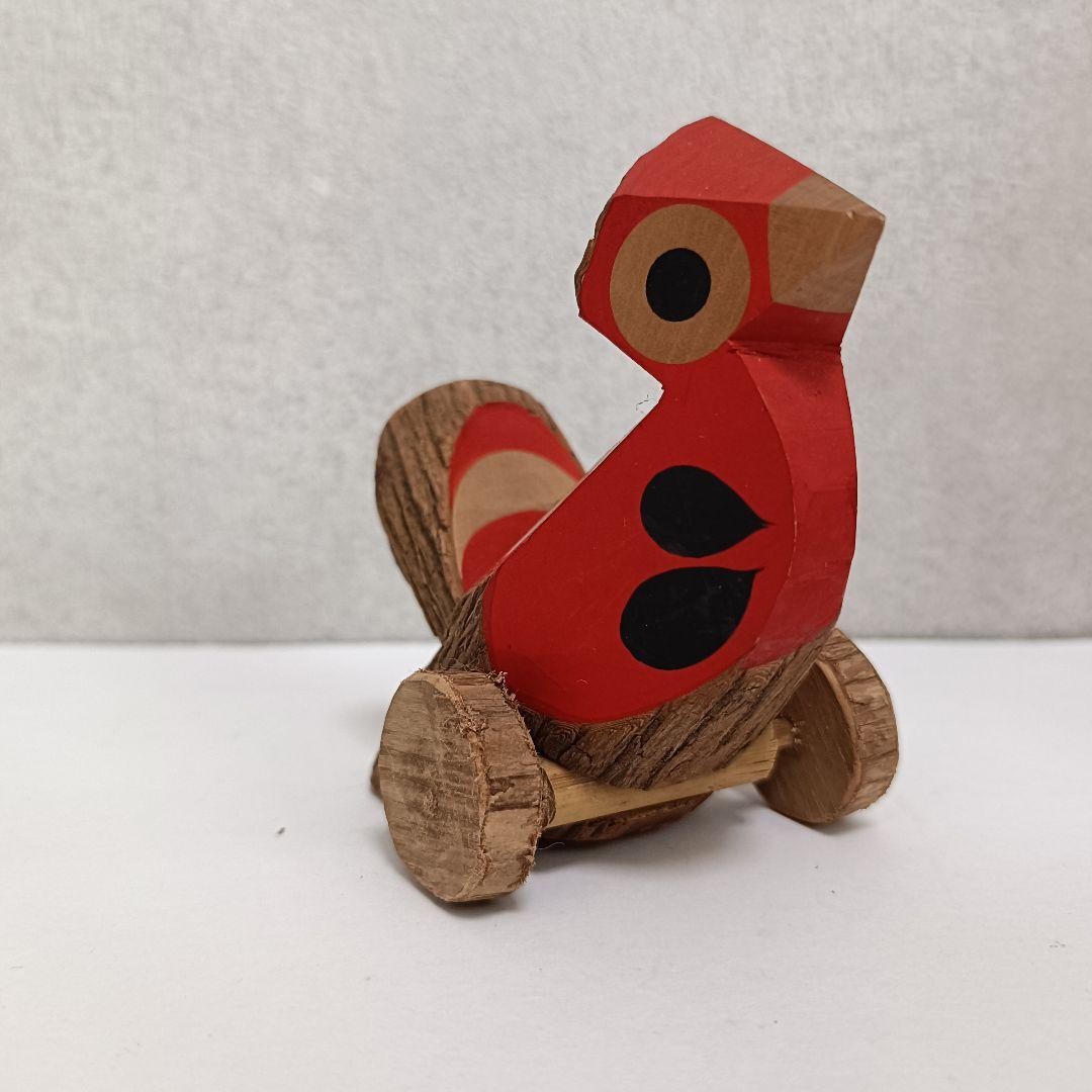Saga Kishimayama Kyatsuguro Bird Itto Carved Folk Toy