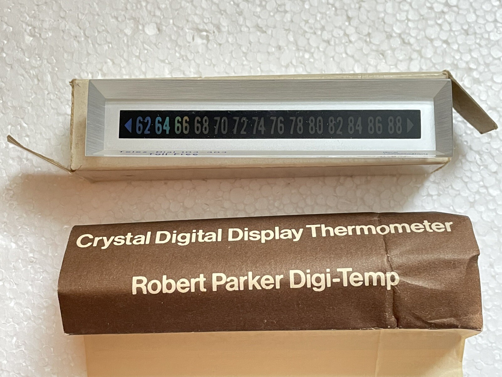 Vintage ITT Promotional DIGI-TEMP LCD Digital Thermometer by ROBERT PARKER