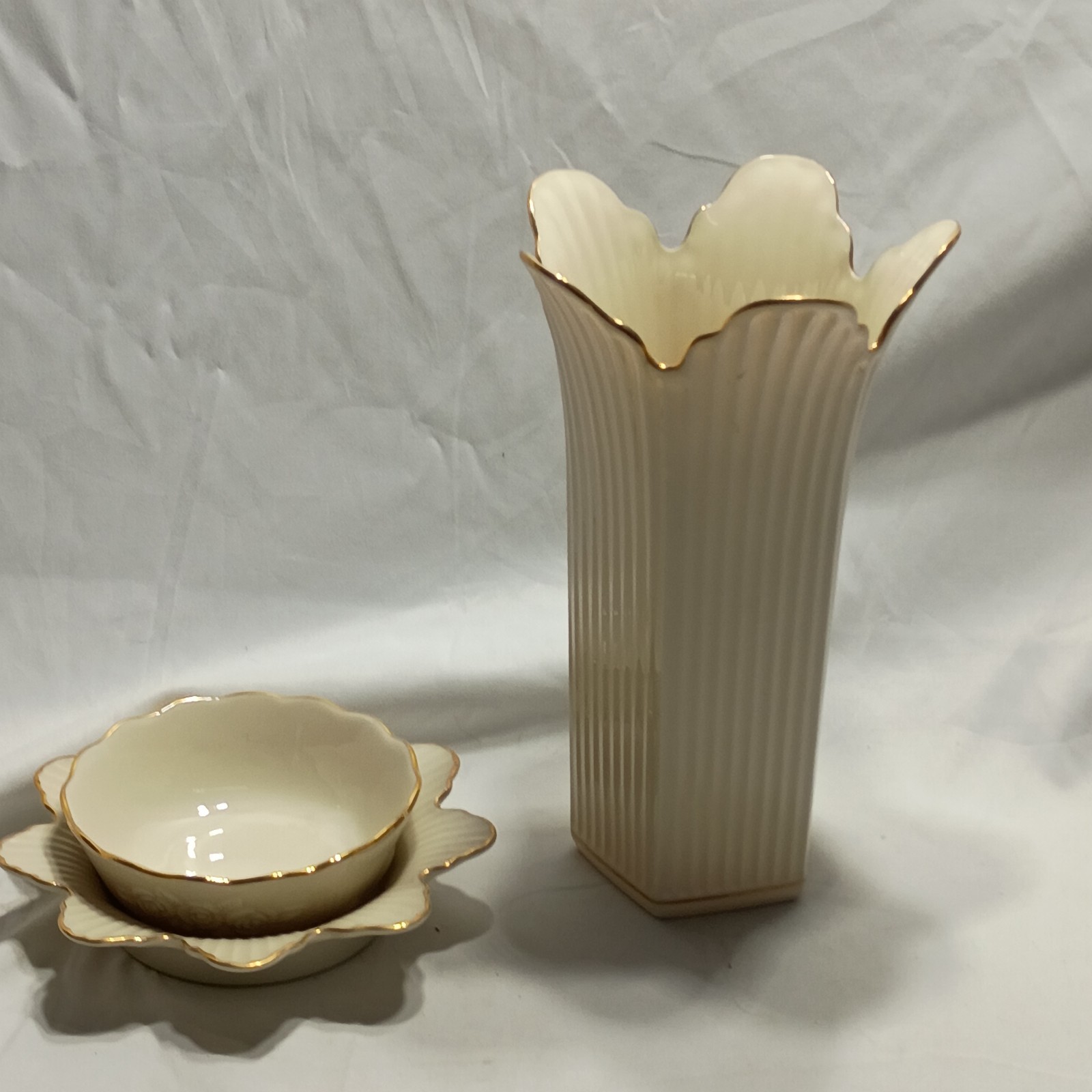 Vintage Lenox Ivory Fine China 3-Pc Lot: 11\