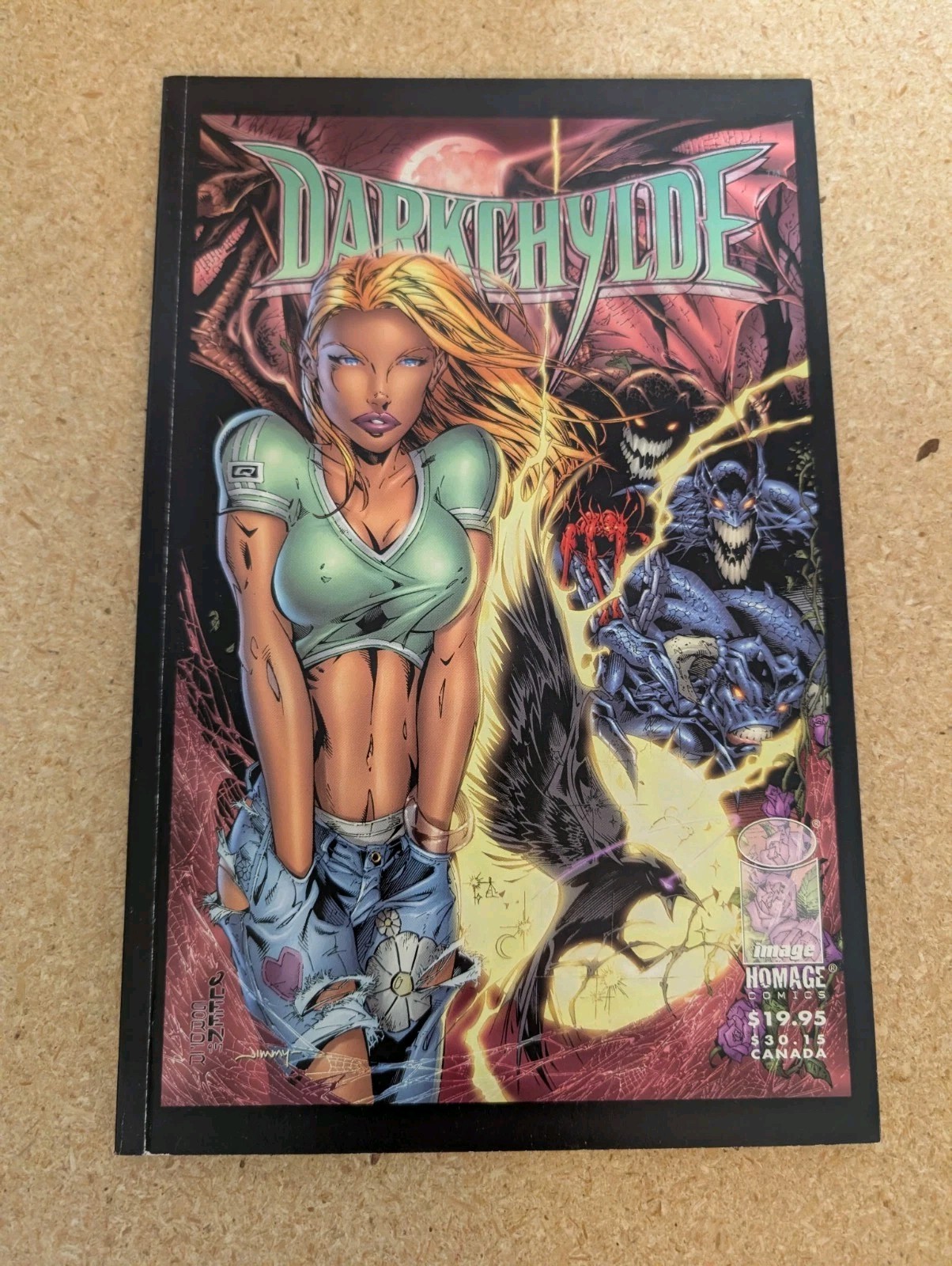 1998 IMAGE/HOMAGE COMICS DARKCHYLDE: THE DESCENT TPB ISSUE 1-5 RANDY QUEEN COVER