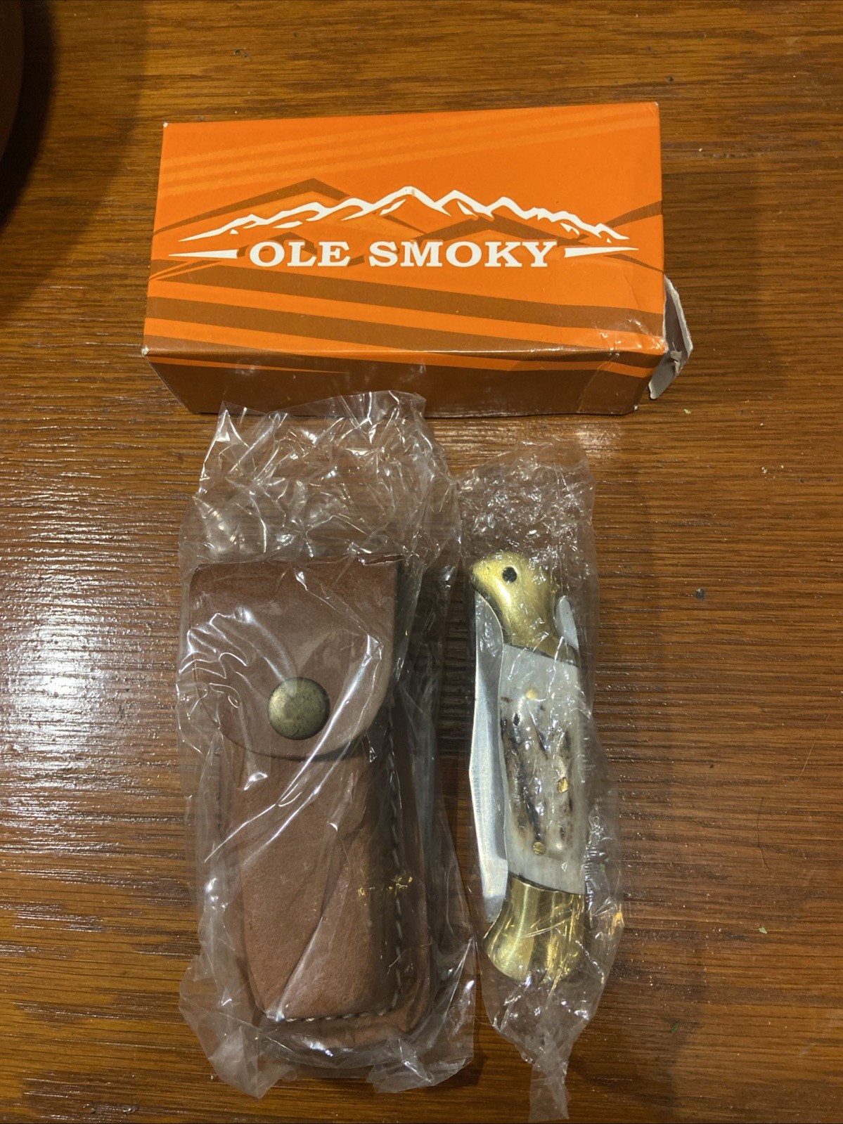 Ole Smoky Pocket Knife With New In Box With Sheath