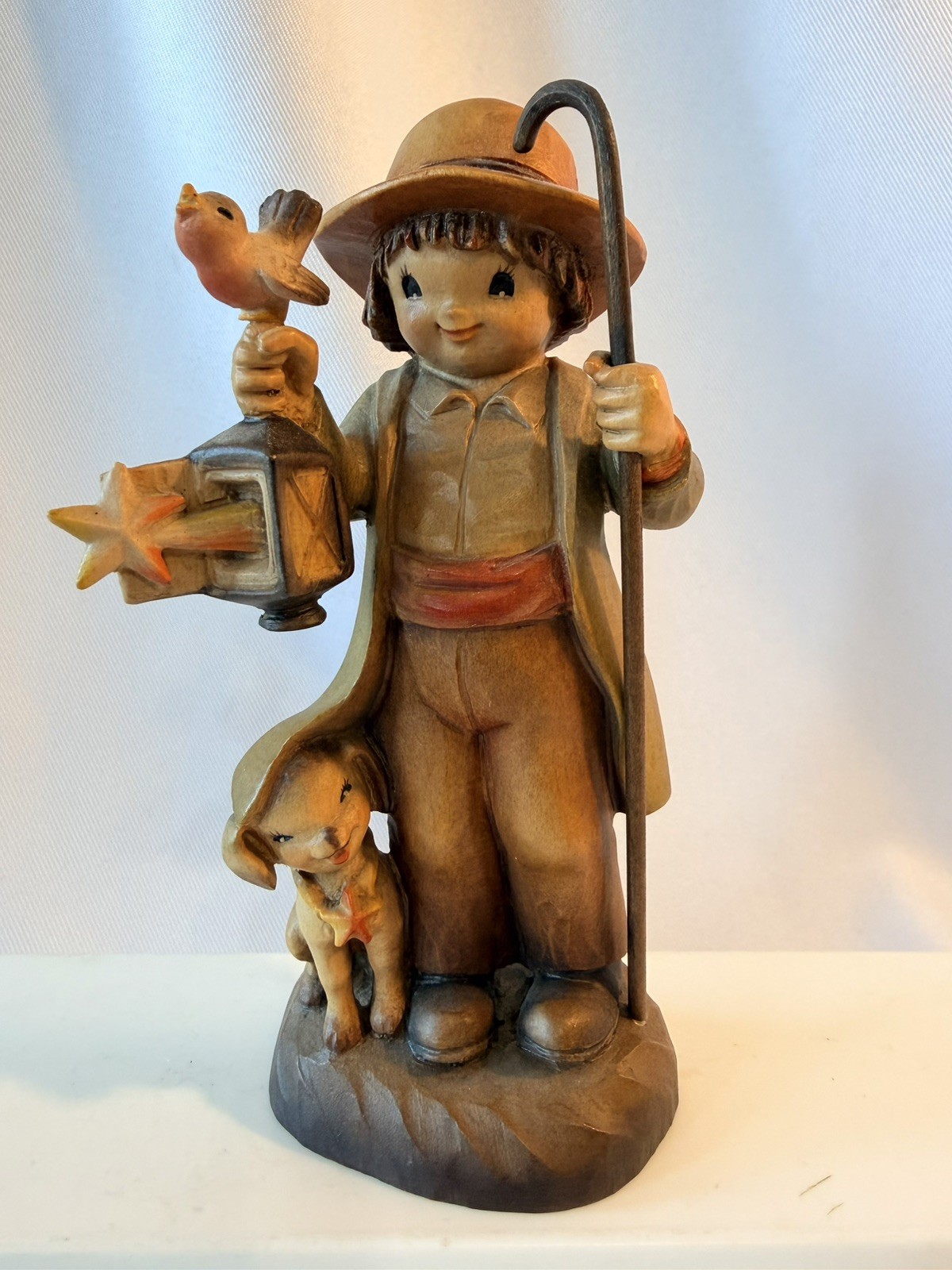 Vtg Anri Ferrandiz Guiding Light 6” Wood Figurine Italy 1405/2250 Ltd Ed Signed