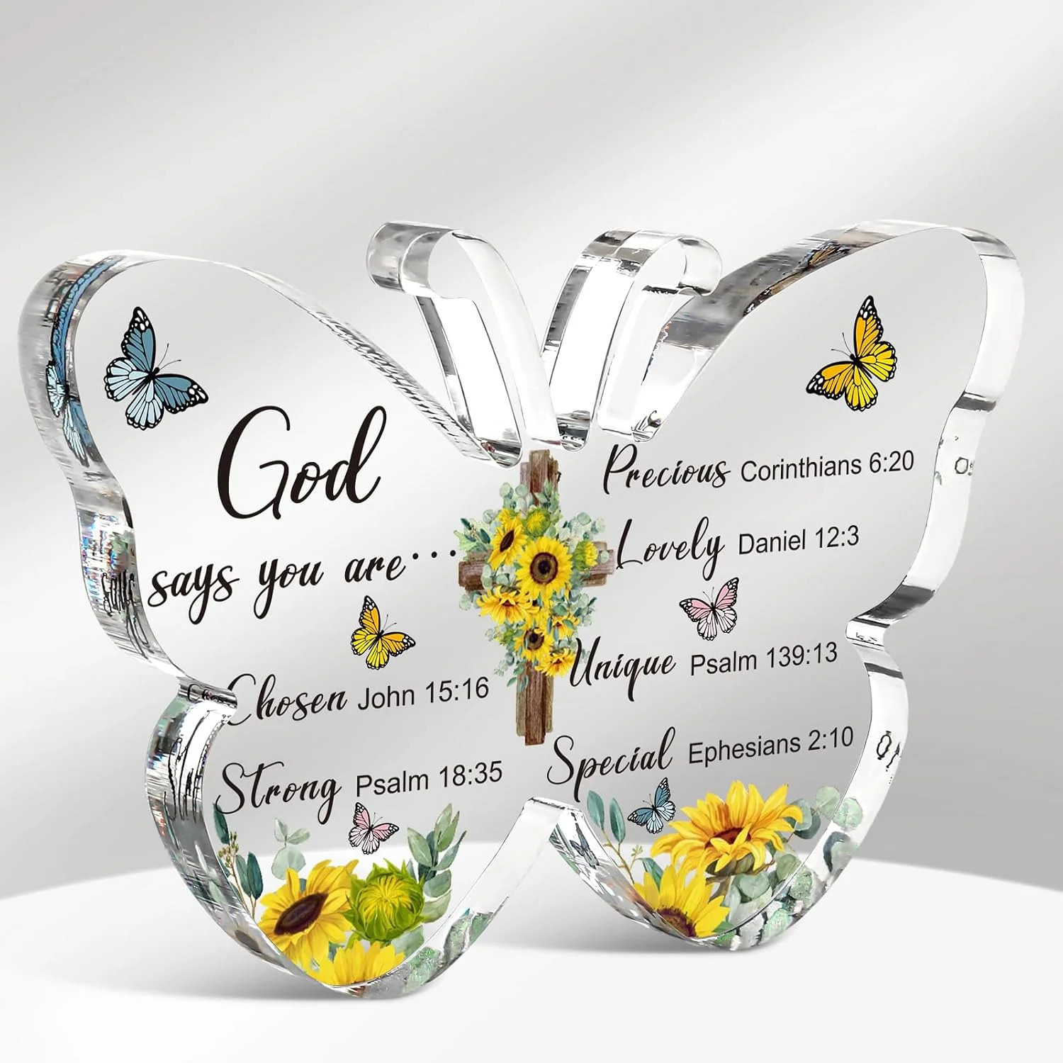 Barydat Acrylic Christian Gifts Bible Verses Religious Gifts for Women Men Inspi