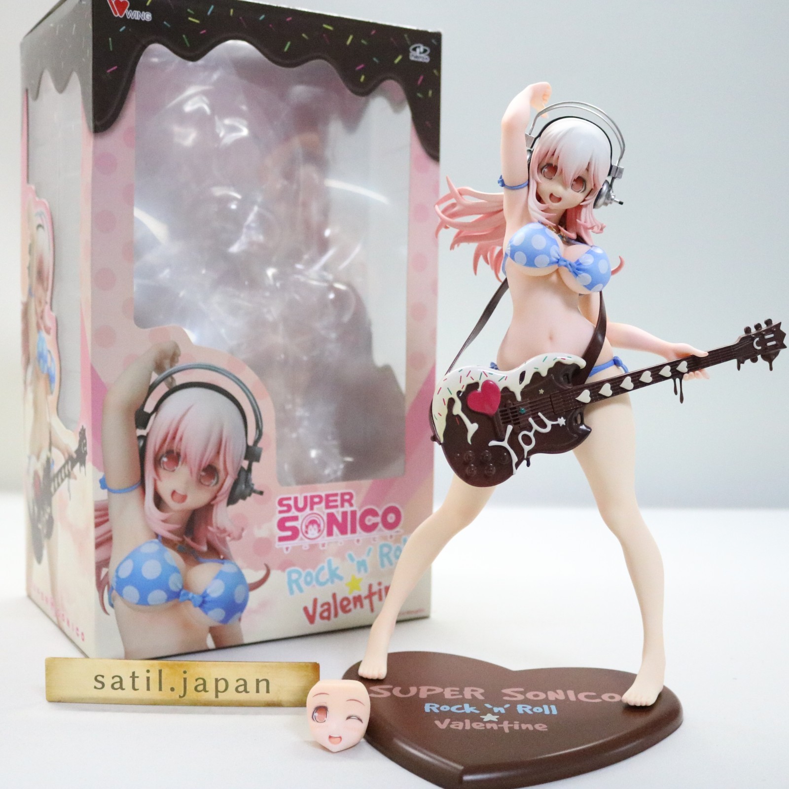 [USED] Wing Super Sonico Rock 'n' Roll Valentine Ver. 1/6 Figure [Japan]