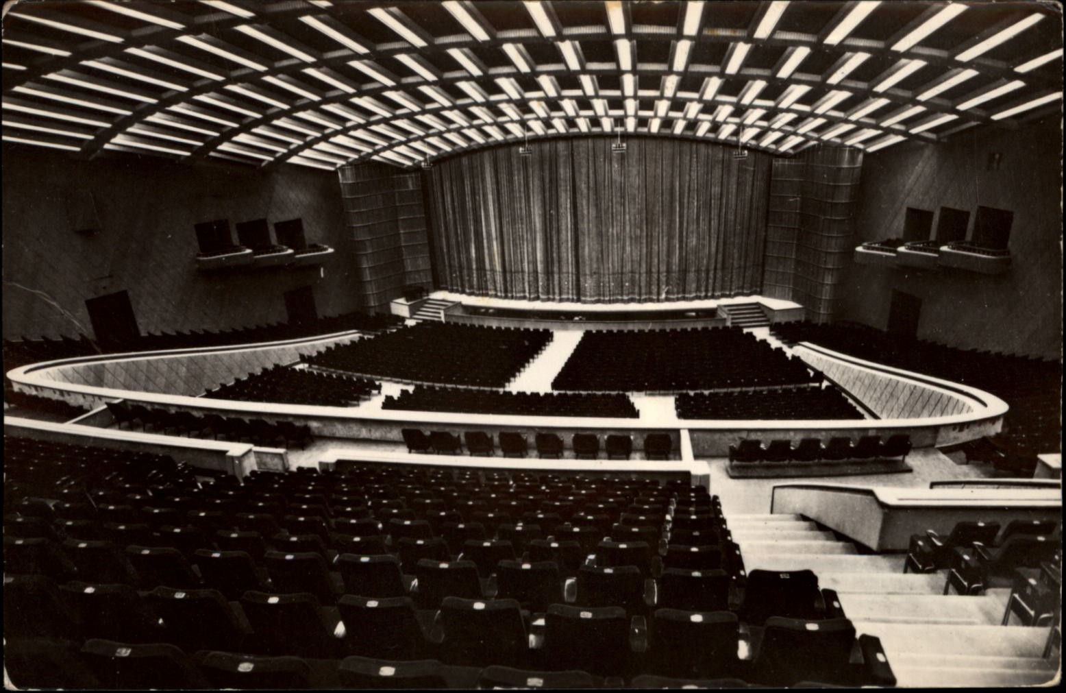 RPPC Palace Hall Bucharest Romania vintage real photo postcard r855