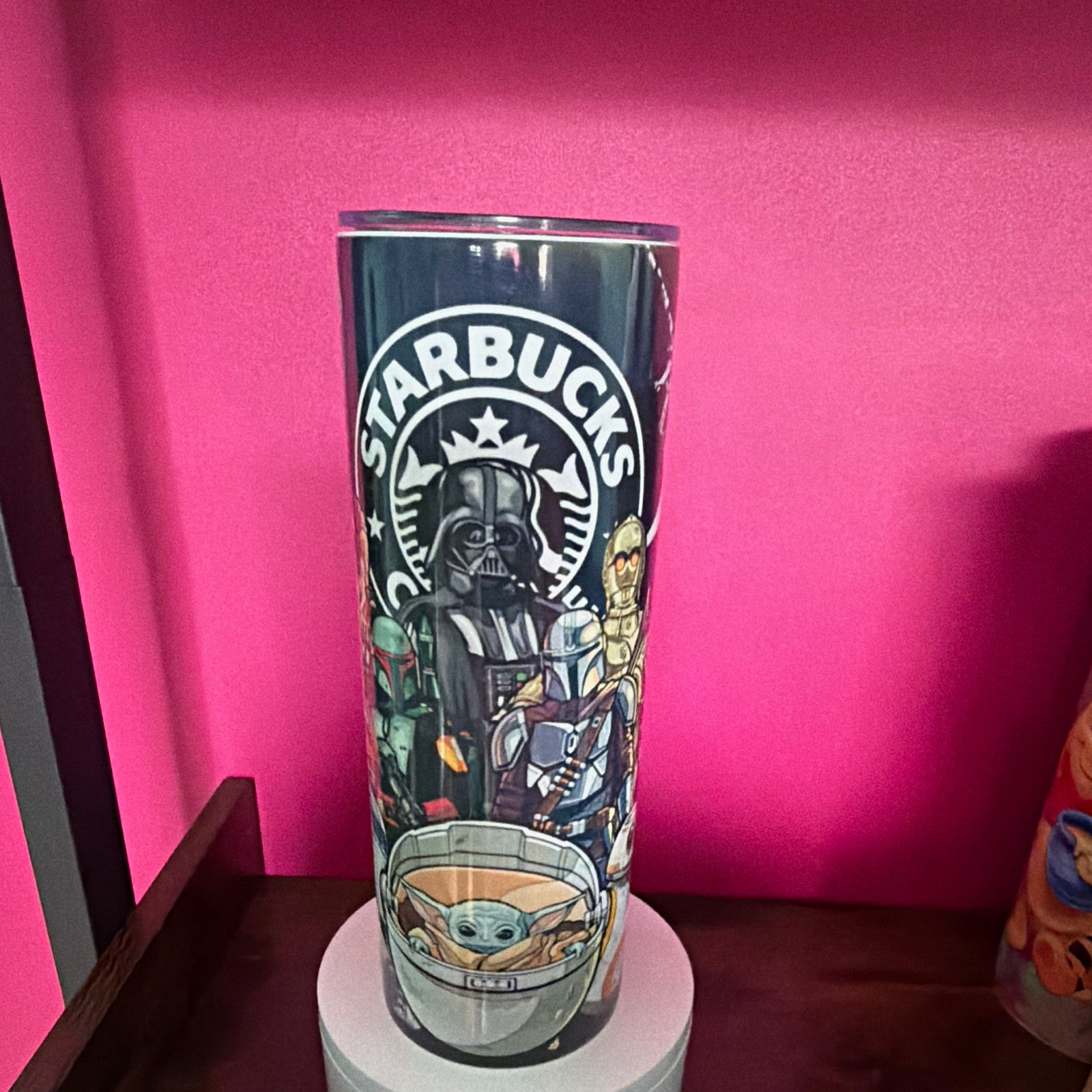 Starbucks Black & Gray Tumbler Travel Cup, Coffee & Tea Theme Advertising
