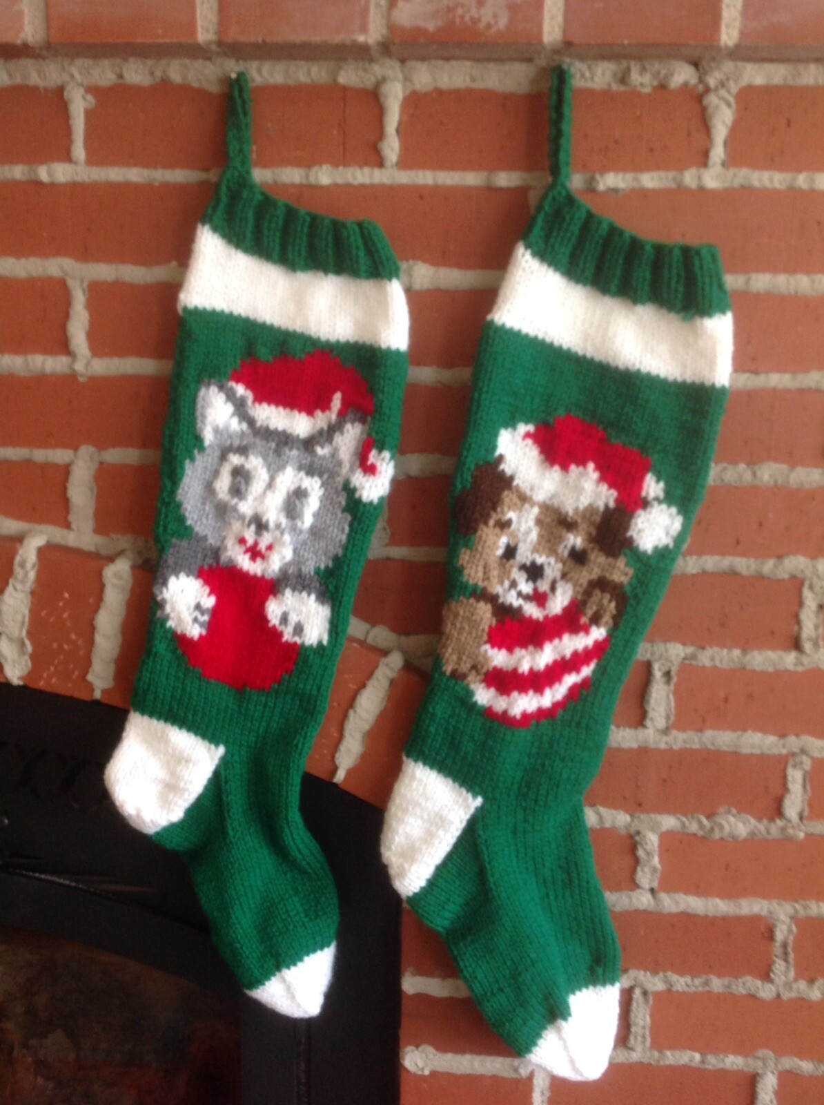 Personalized Hand Knit Christmas Stocking