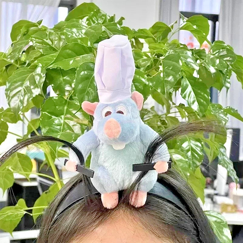 Ratatouille Hairband New Cartoon Plush Doll Headband French Wide-brimmed Girl