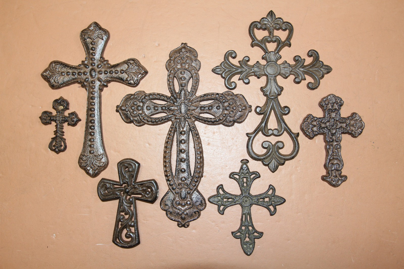 7 Metal Crosses,SAN ANTONIO,Collection,All Occasion Gifts,Cross Wall Display
