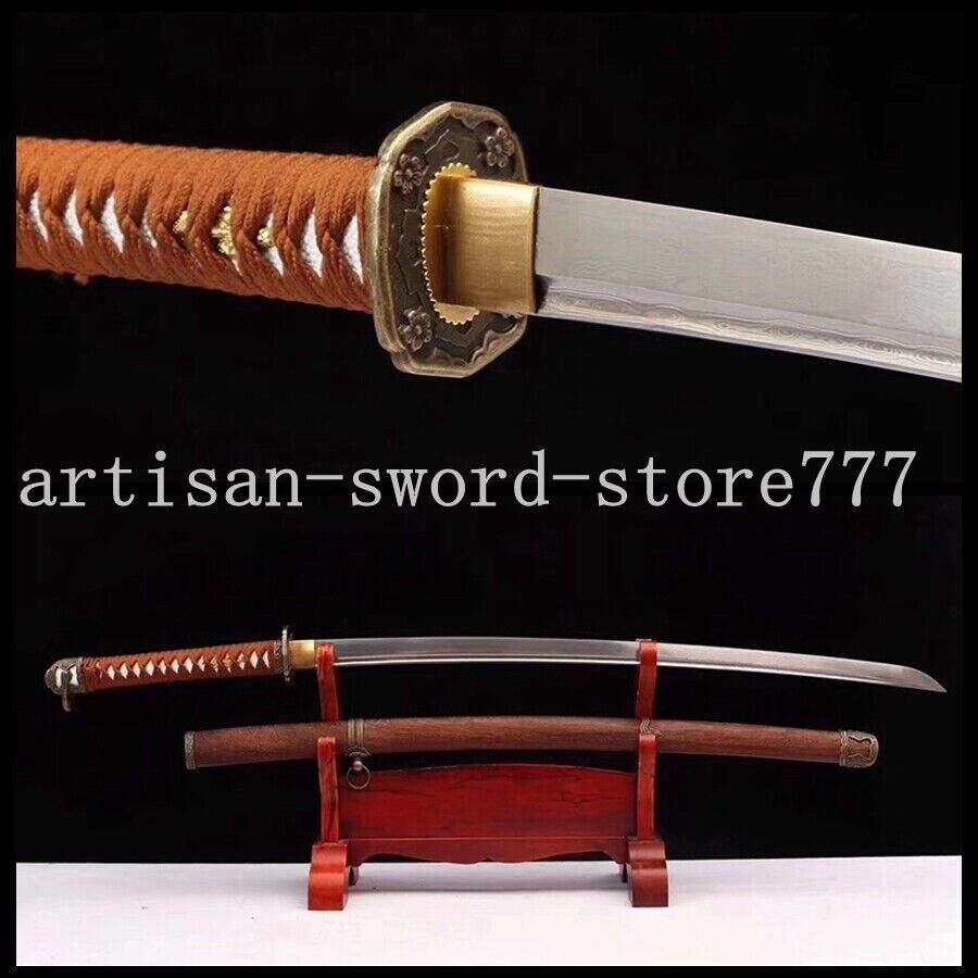 Handmade Folded Steel Japanese Military 98 Style Katana Sword Very Sharp