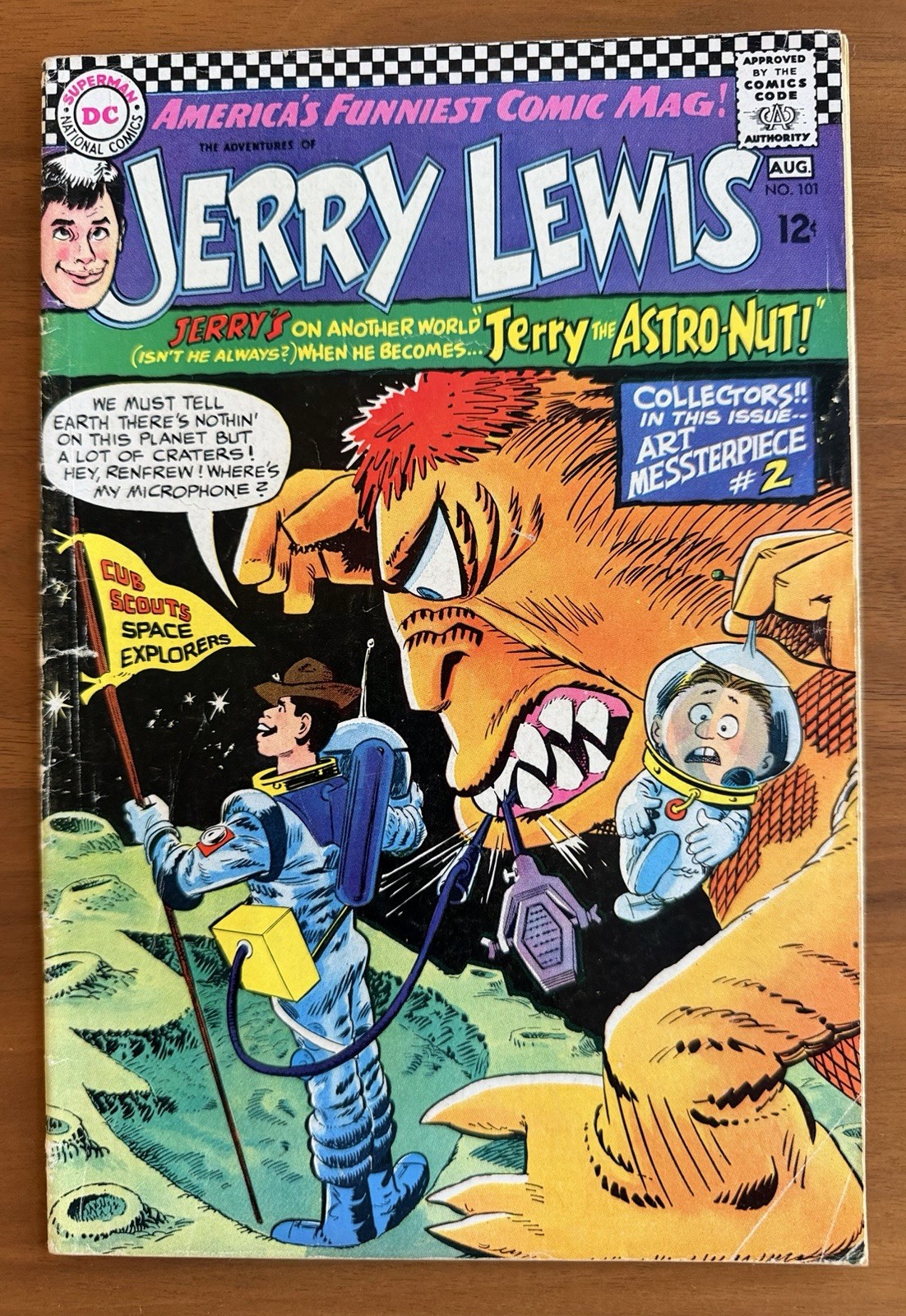 Adventures of Jerry Lewis #101 (DC Comics 1967) Neal Adams Art Fine- B1 Adventures of Jerry Lewis #101 (DC Comics 1967) Neal Adams Art Fine- B1