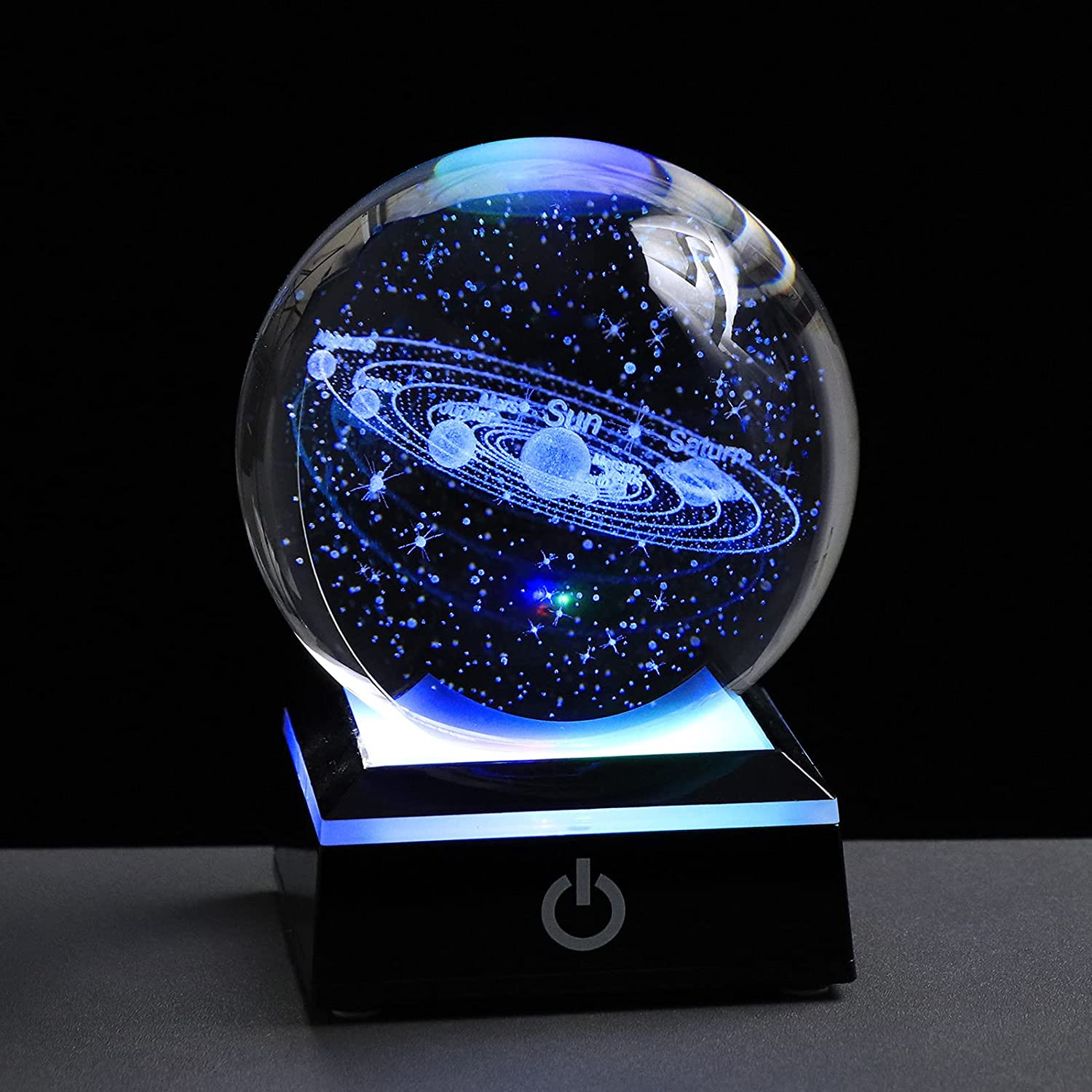 3D Solar System Crystal Ball 80Mm 3.15\